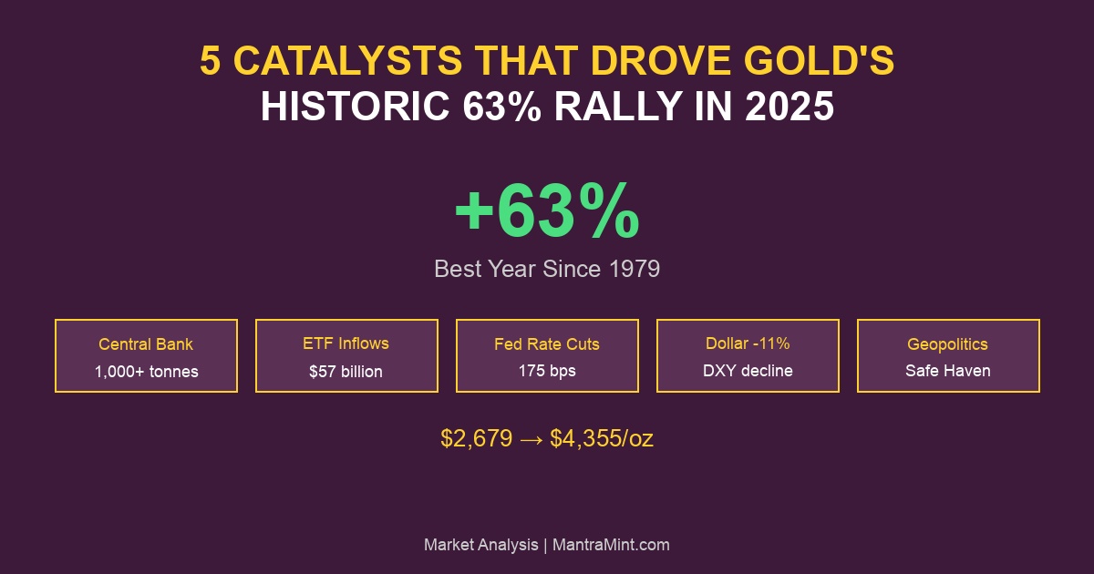 5 Catalysts That Drove Gold's Historic 63% Rally in 2025