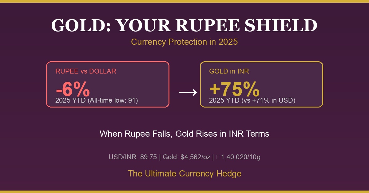 Gold as Your Rupee Shield: How to Protect Wealth When the Indian Currency Falls
