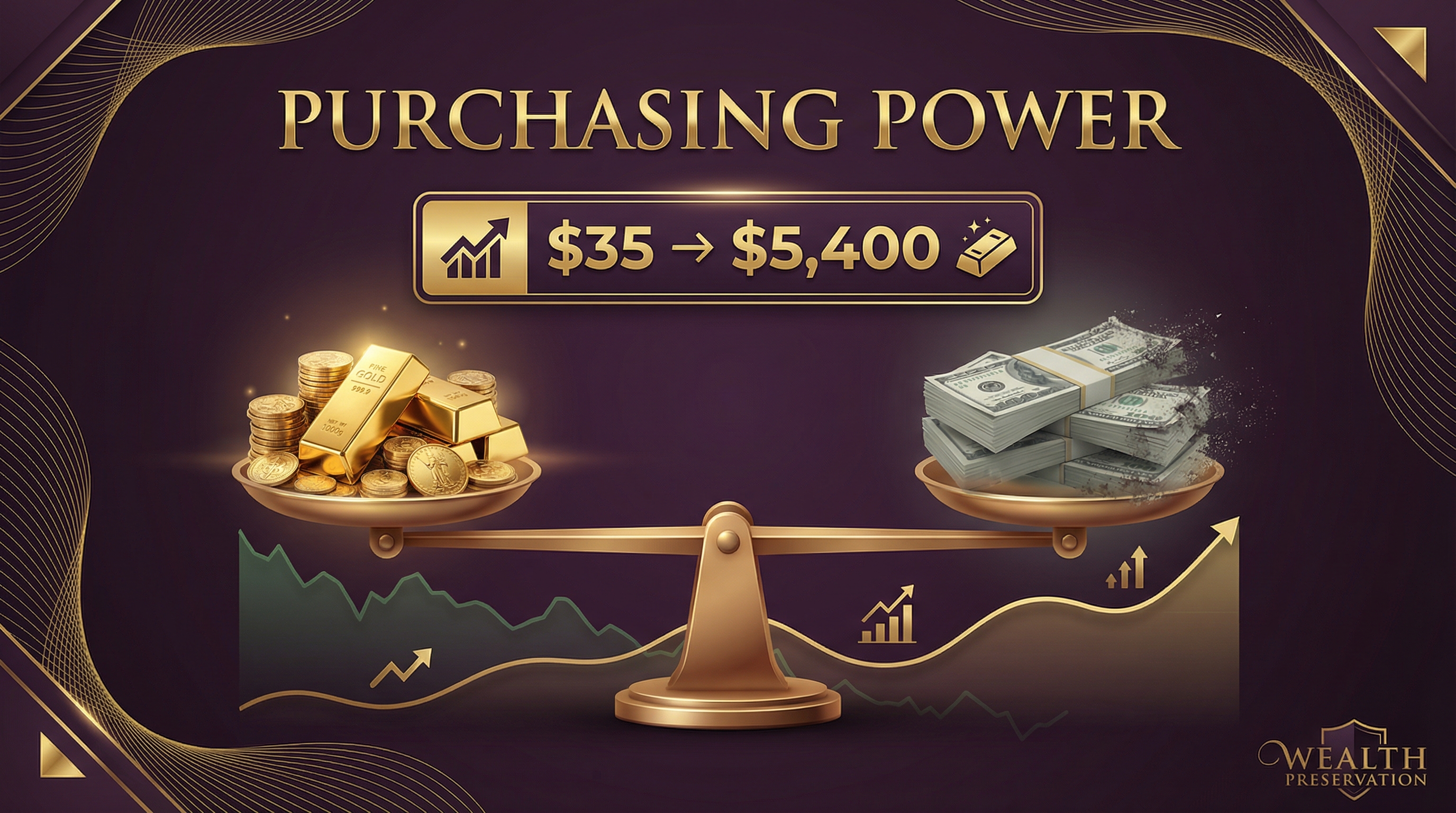 Gold vs Dollar: Why $35 Became $5,400 While Your Dollar Lost 98%