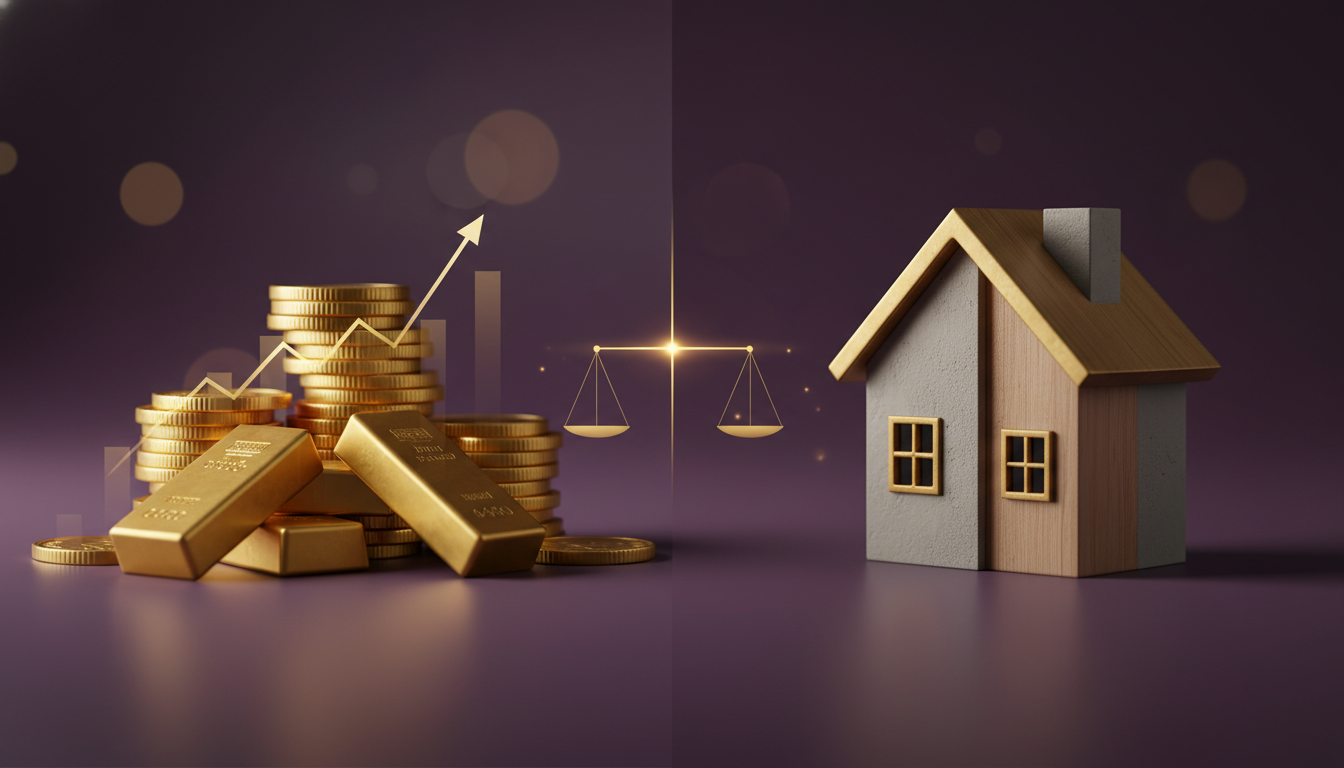 Real Estate Down Payment? Why Gold Savings May Build Wealth Faster