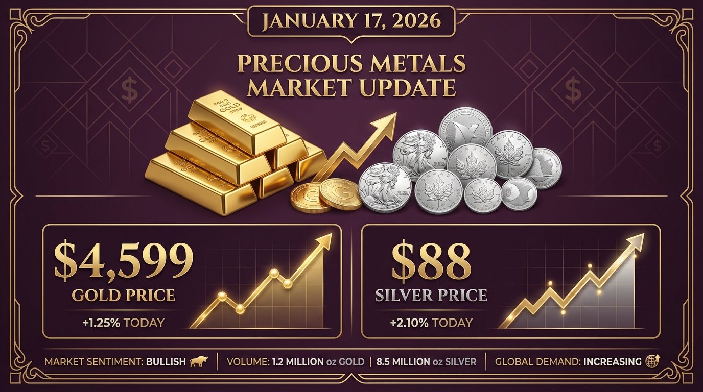 Gold & Silver Prices Today: January 17, 2026 - Safe Haven Rally Continues