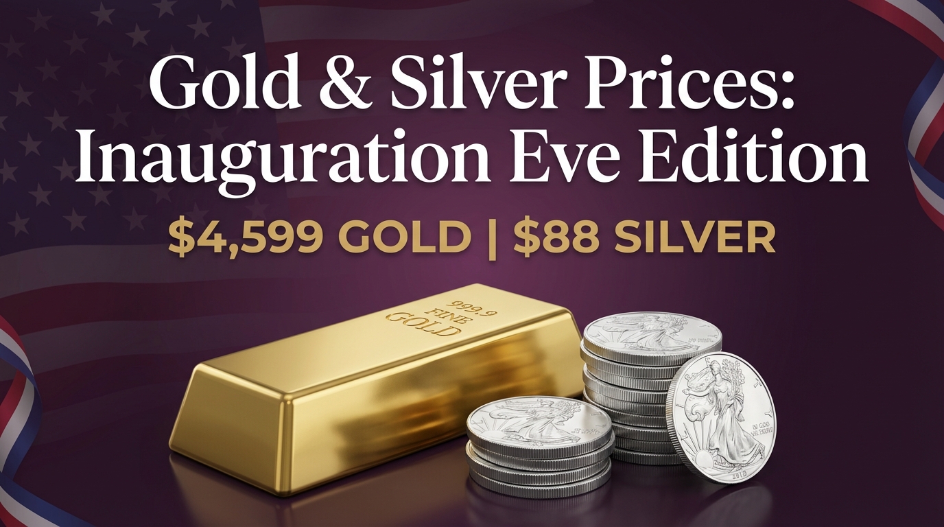 Gold & Silver Prices Today: January 19, 2026 - Inauguration Eve as Markets Brace for Policy Shifts