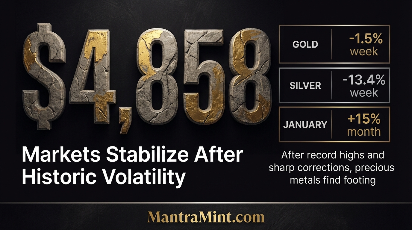 Gold & Silver Prices Today: January 31, 2026 - Markets Stabilize After Historic Week