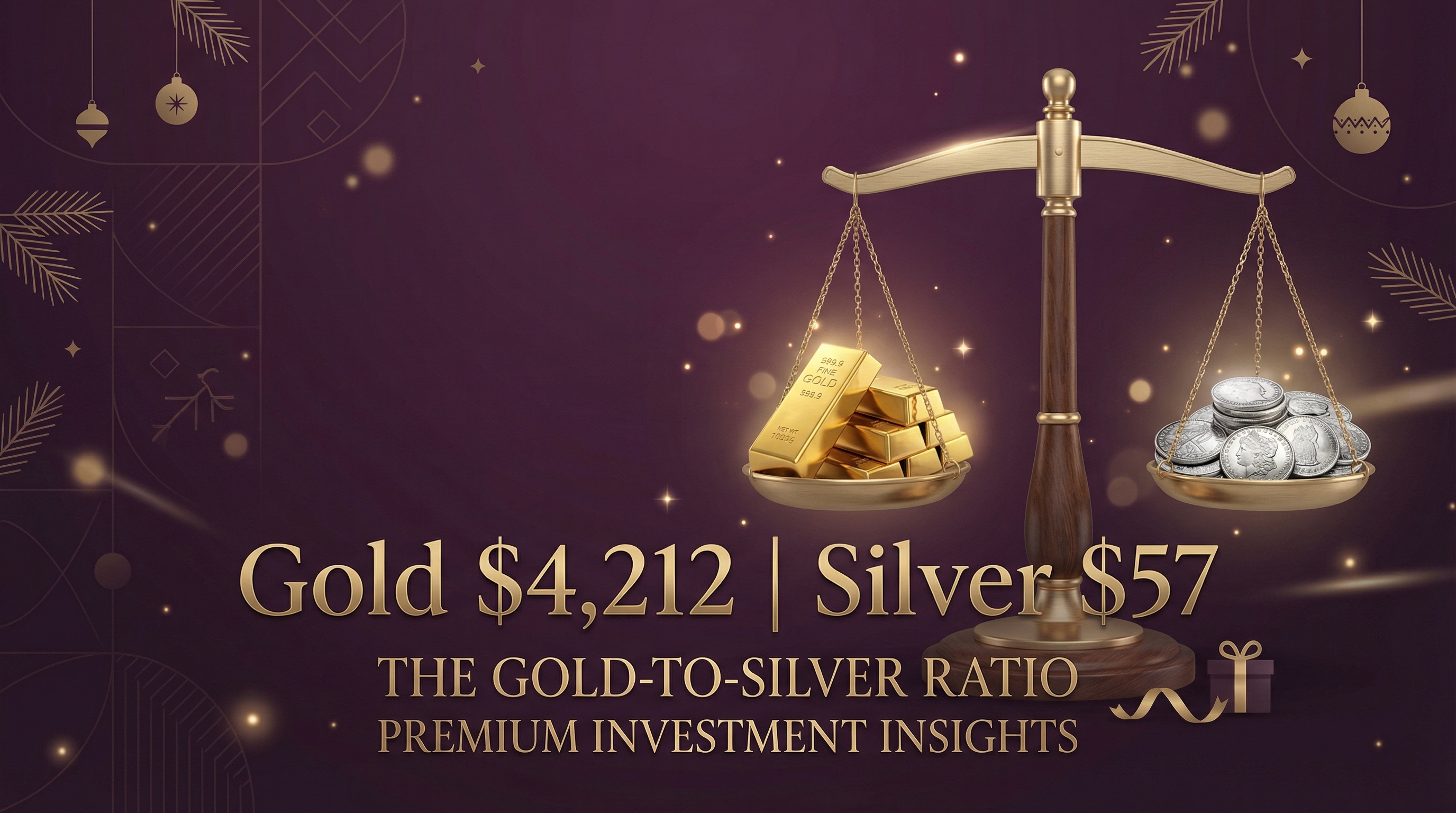Gold $4,212, Silver $57: December 4, 2025 - Understanding the Gold-to-Silver Ratio