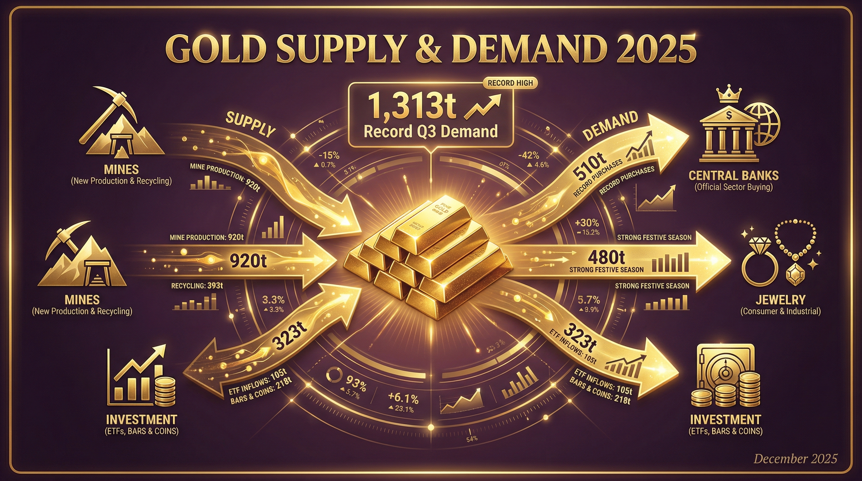 Gold Supply and Demand 2025: Record-Breaking Forces Driving Prices Higher