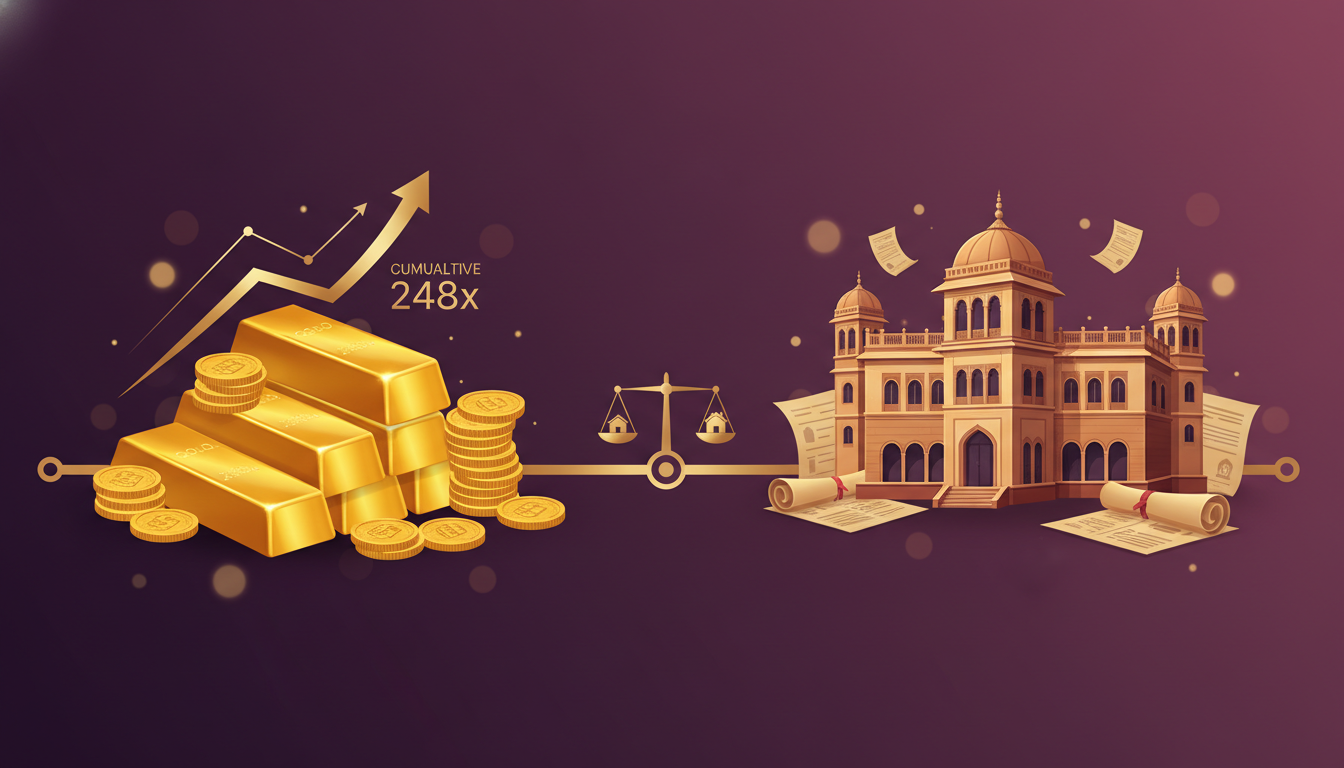 50-Year Returns: Gold vs Indian Real Estate - A Data-Driven Analysis