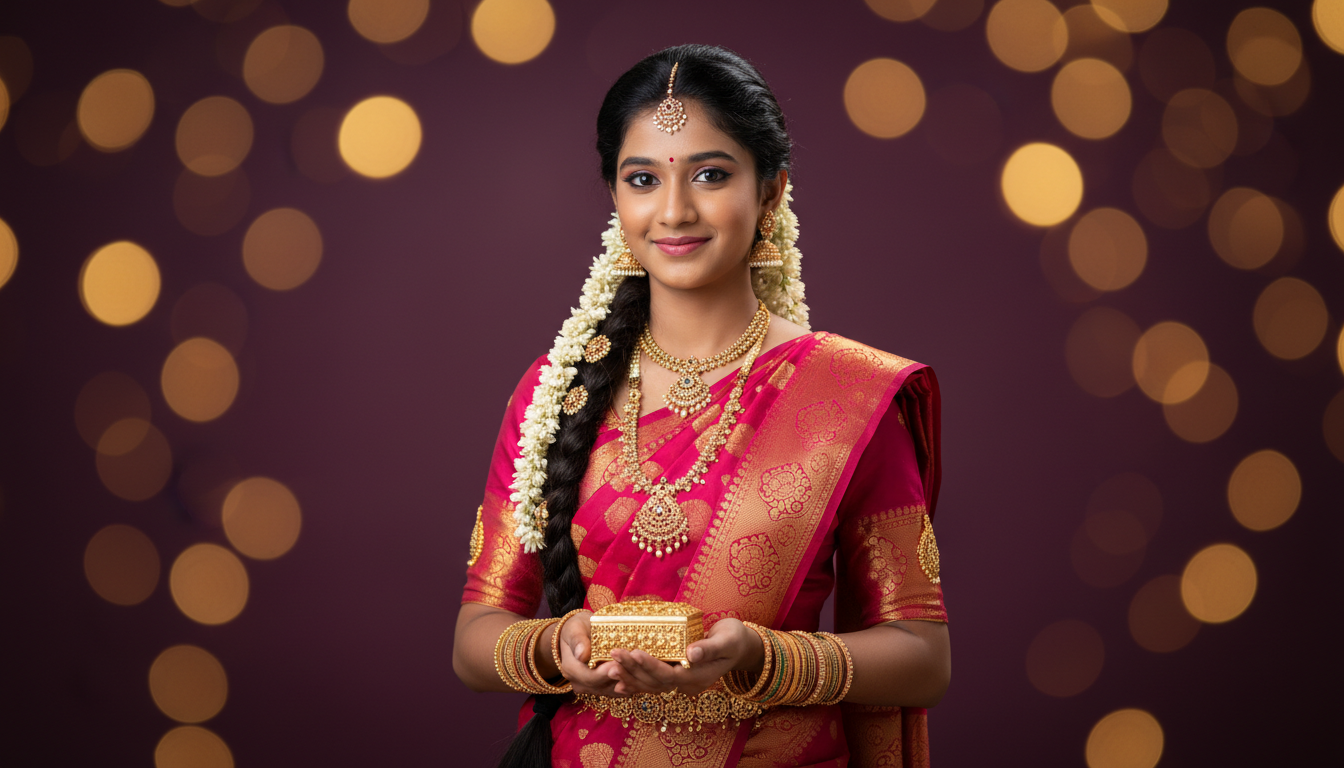 Half-Saree Ceremony: The Complete Gold Gifting Guide for This Coming-of-Age Tradition