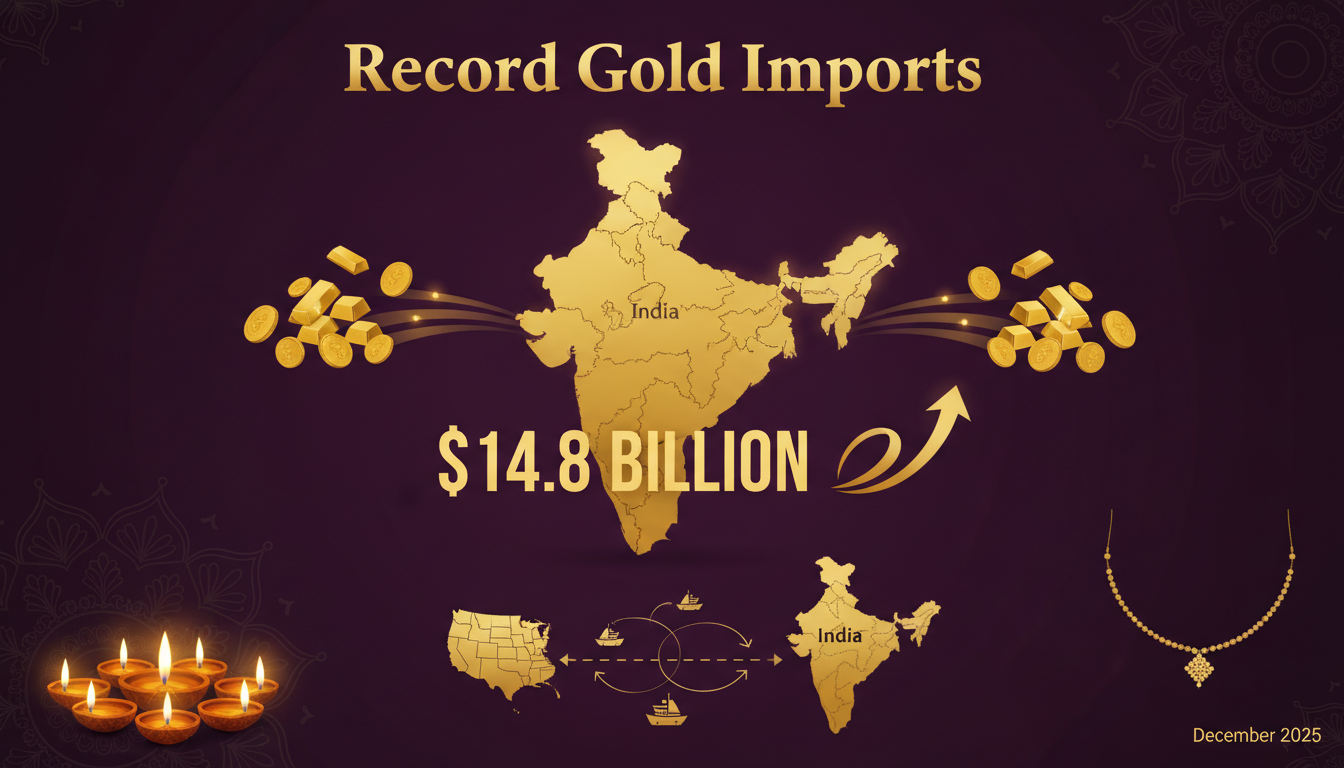 India's Gold Imports Hit Record $14.8 Billion: What NRIs Need to Know