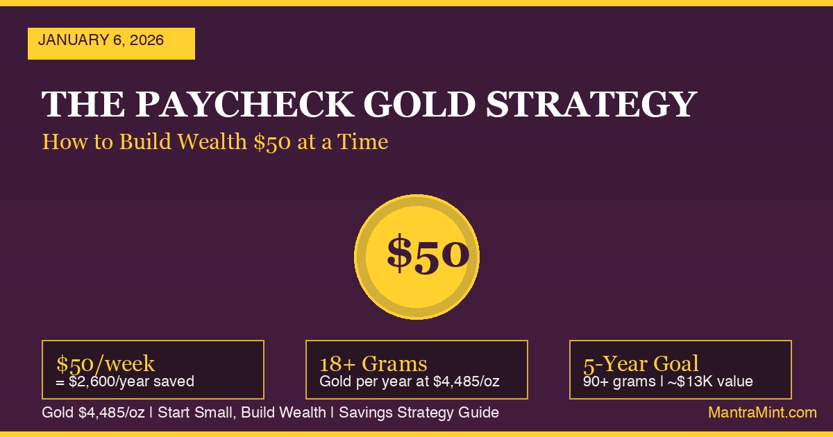 The Paycheck Gold Strategy: How to Build Wealth $50 at a Time