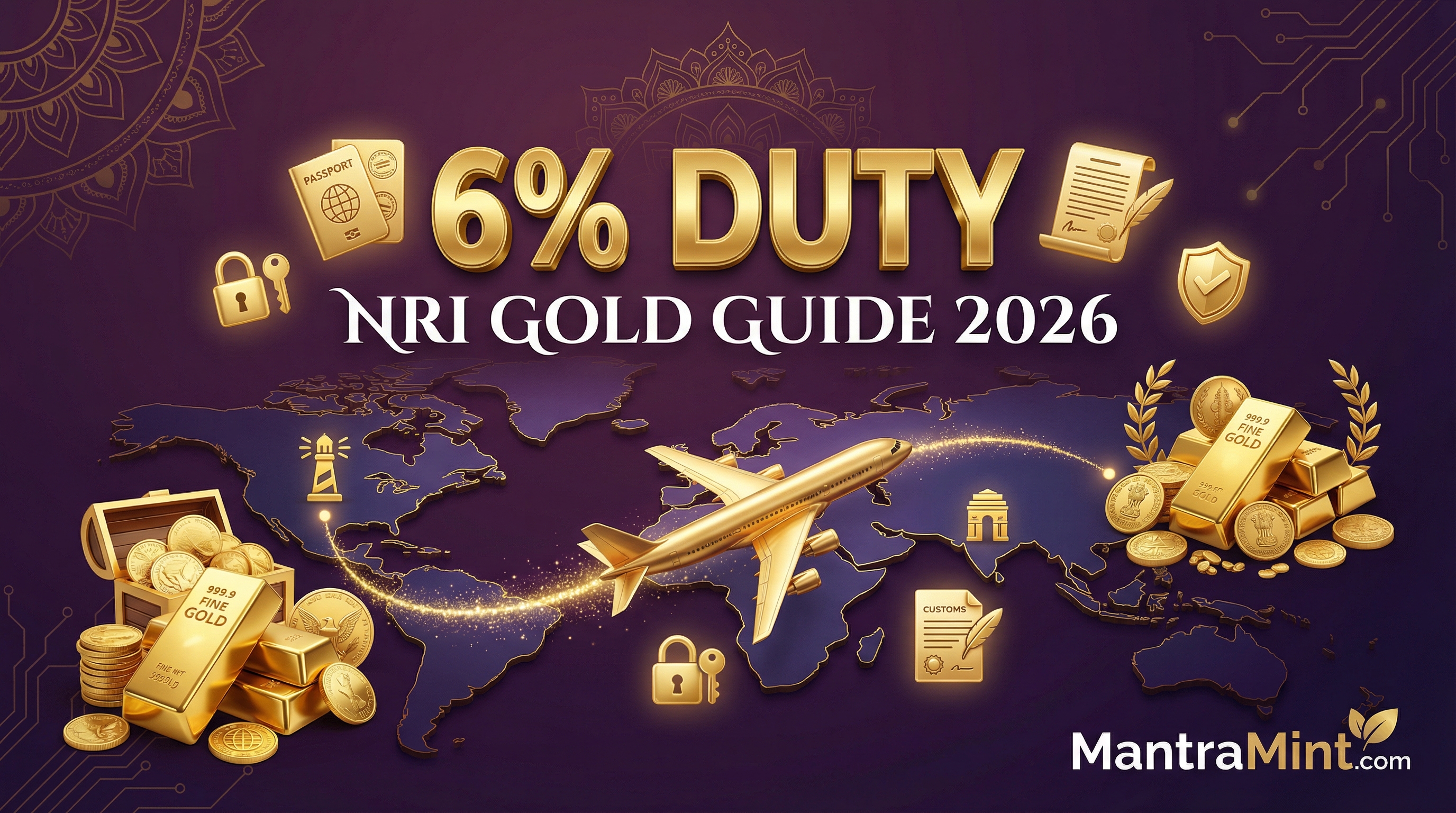 Sending Gold to India: Complete Rules, Taxes & Best Practices for NRIs in 2026