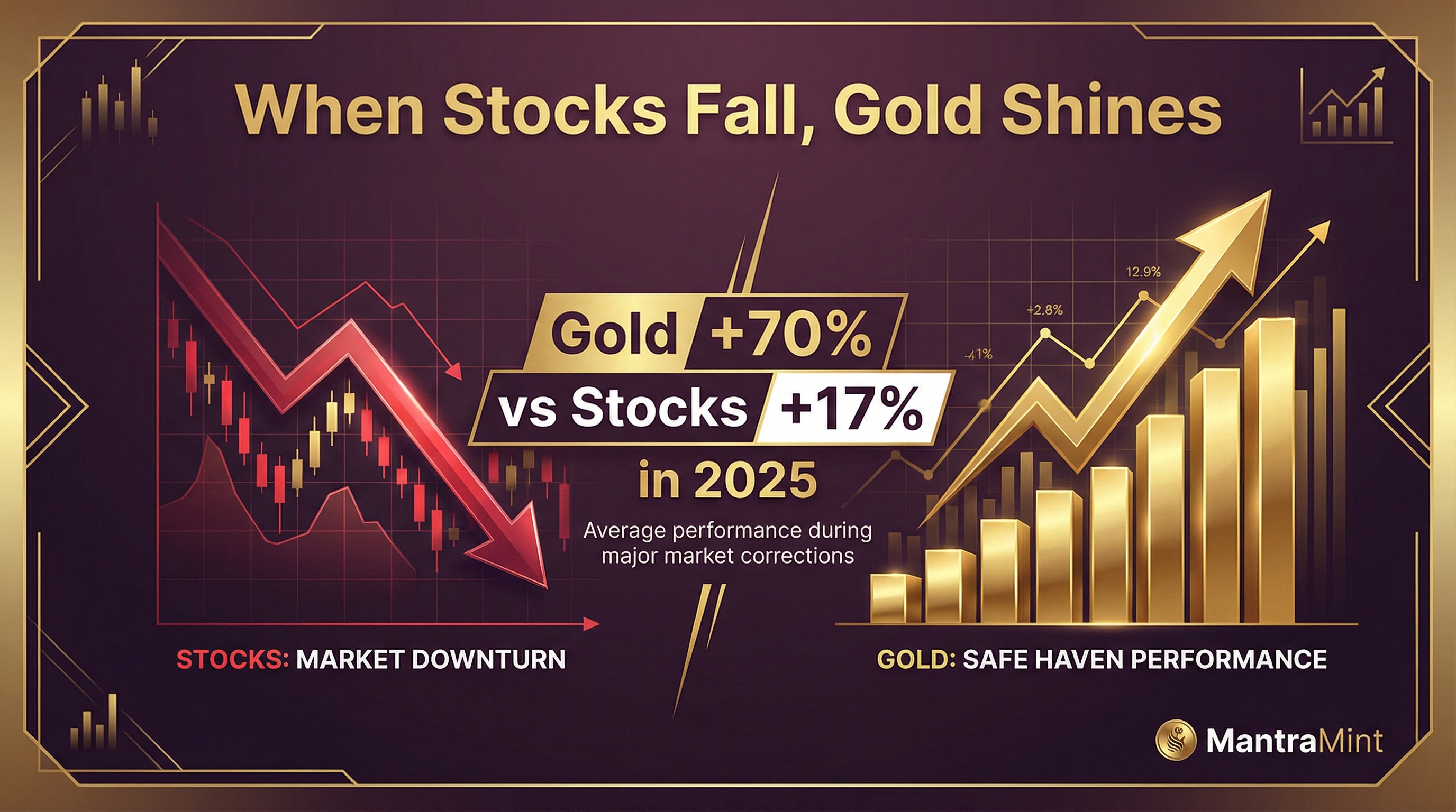 When Stocks Fall, Gold Shines: Understanding the Relationship in 2026